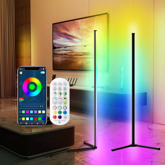 RGBIC WiFi Floor Ambient Light with Remote Control