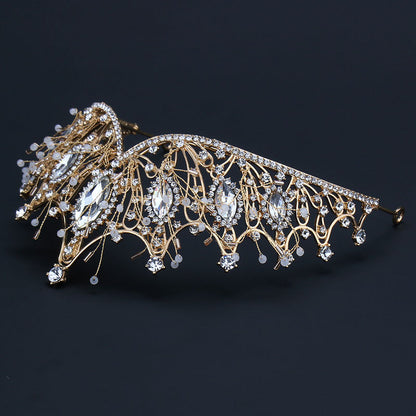 Rhinestone Alloy Wedding Crown Hair Accessory