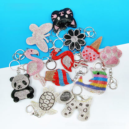 Rhinestone Animal Keychain Pendant