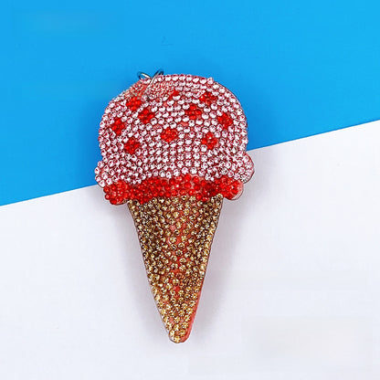 Rhinestone Animal Keychain Pendant