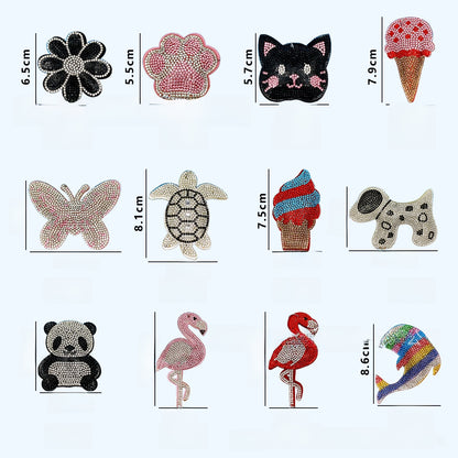 Rhinestone Animal Keychain Pendant