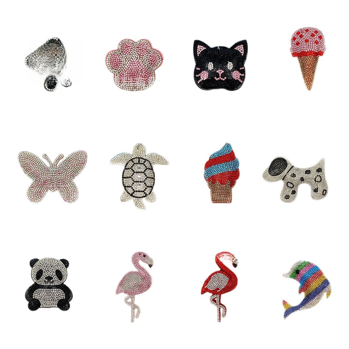Rhinestone Animal Keychain Pendant