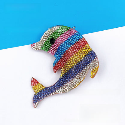 Rhinestone Animal Keychain Pendant