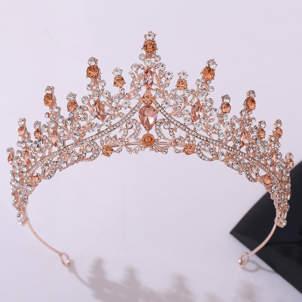 Rhinestone crown headdress