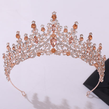 Rhinestone crown headdress
