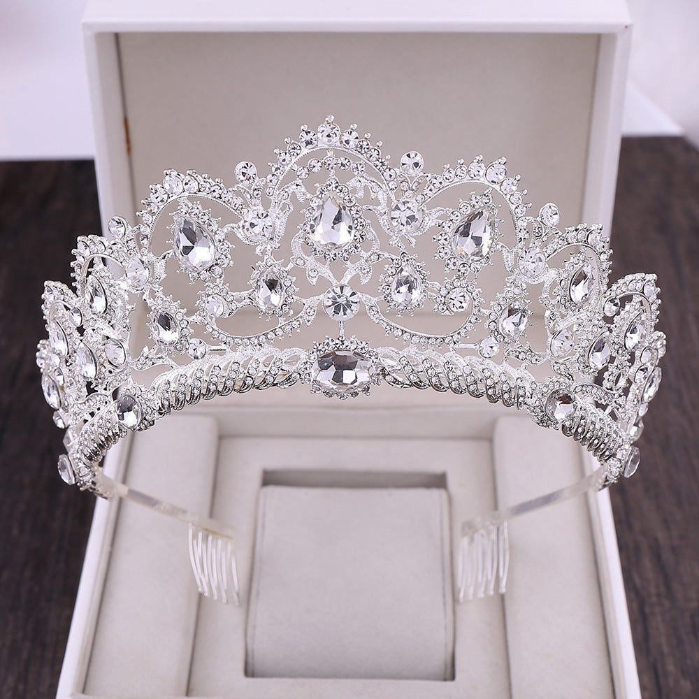 Rhinestone crown headdress