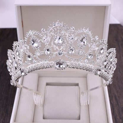 Rhinestone crown headdress