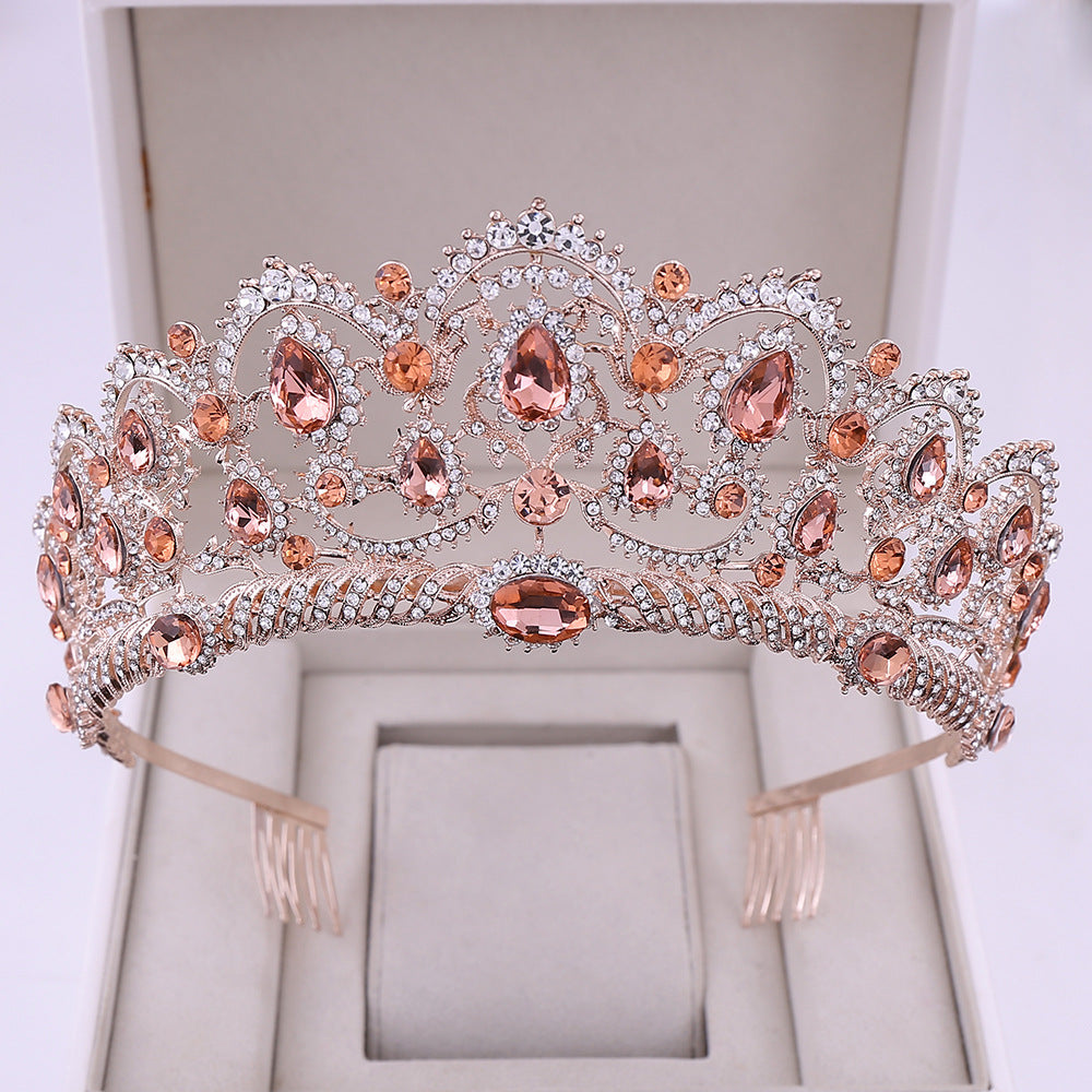 Rhinestone crown headdress