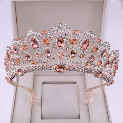 Rhinestone crown headdress