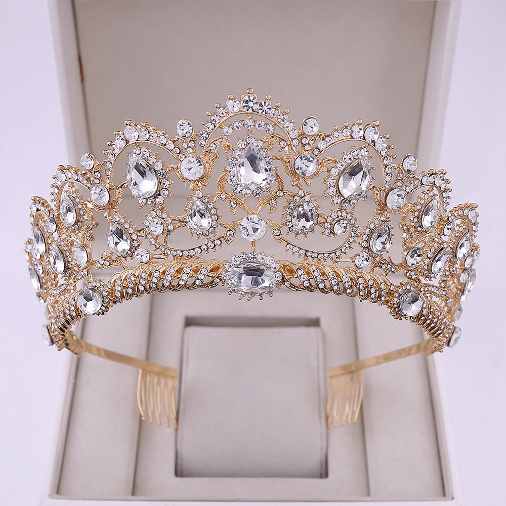 Rhinestone crown headdress