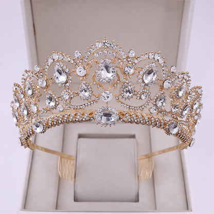 Rhinestone crown headdress