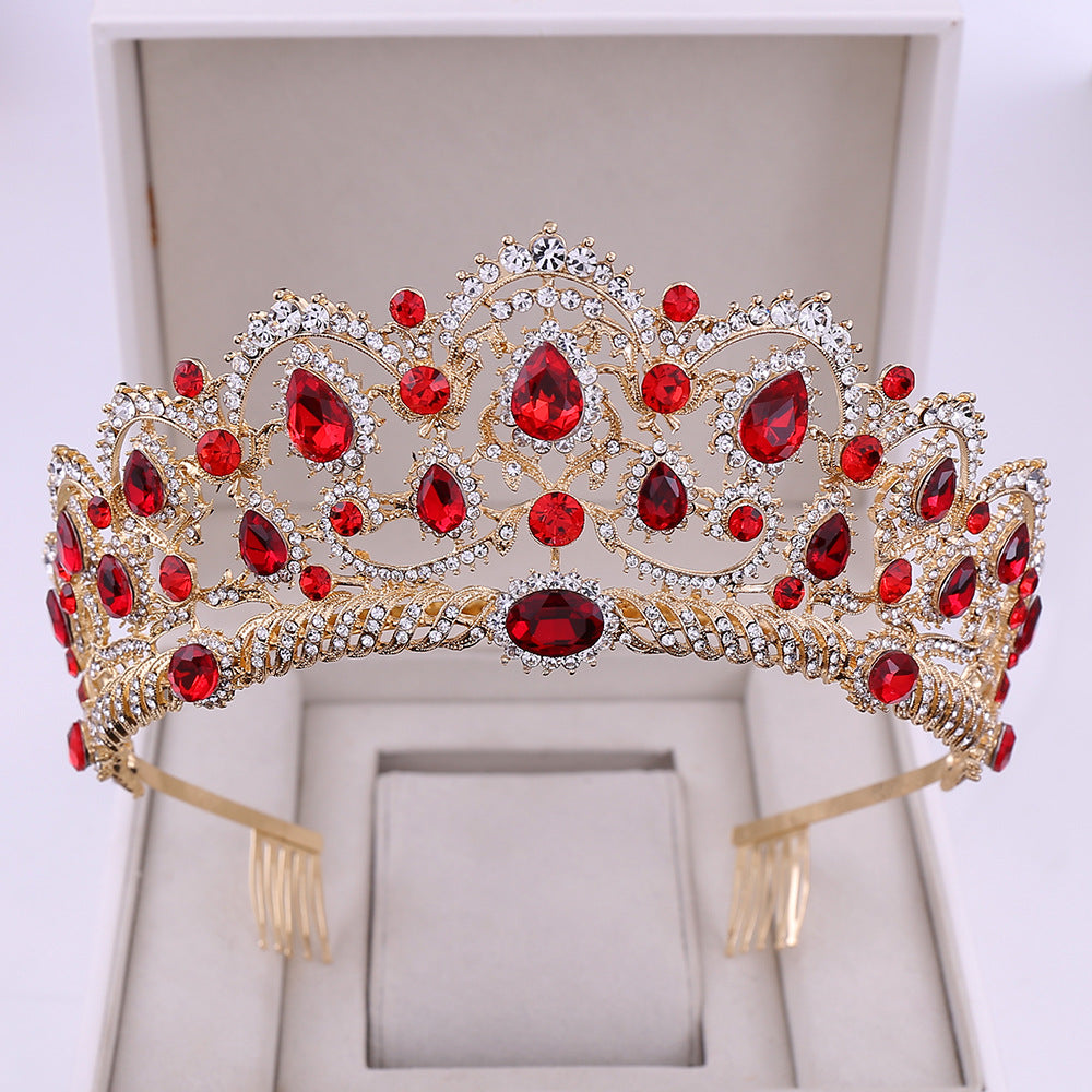 Rhinestone crown headdress