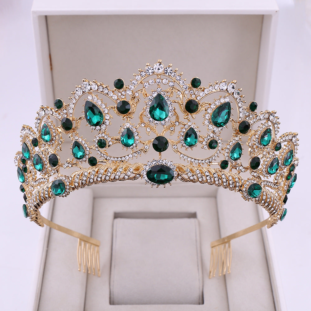 Rhinestone crown headdress