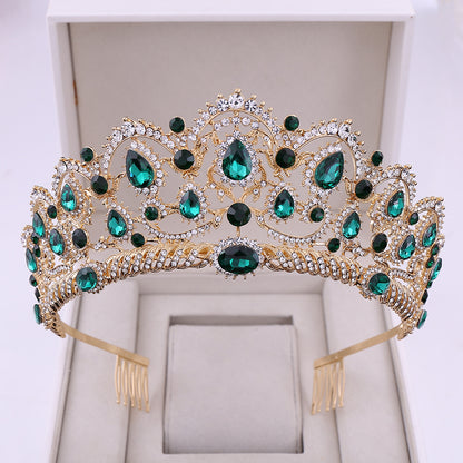 Rhinestone crown headdress
