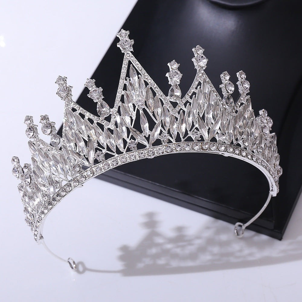 Rhinestone crown headdress