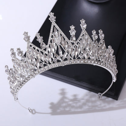 Rhinestone crown headdress