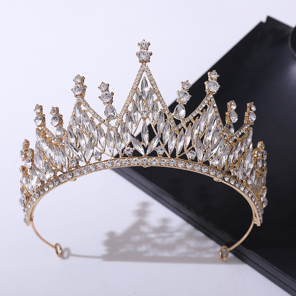 Rhinestone crown headdress