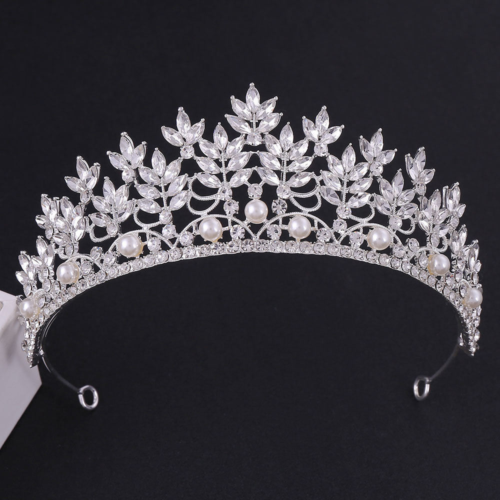 Rhinestone crown headdress