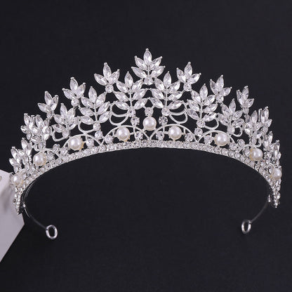 Rhinestone crown headdress