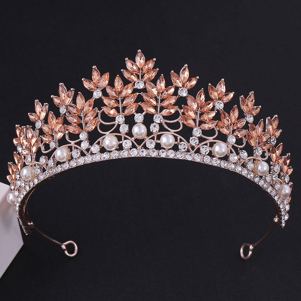 Rhinestone crown headdress