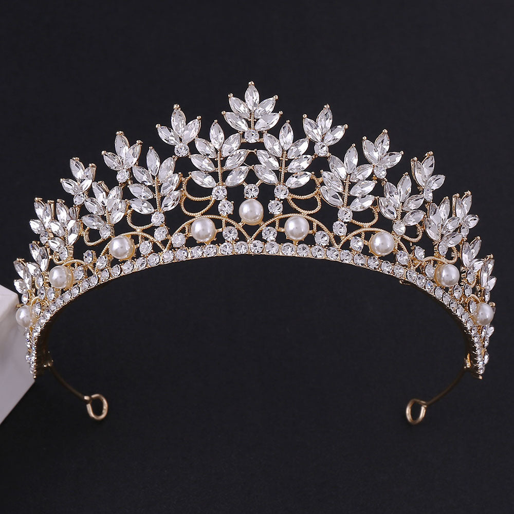 Rhinestone crown headdress