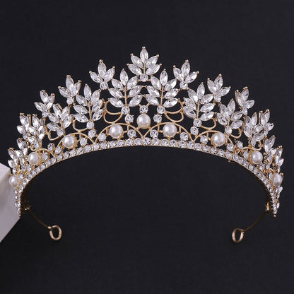 Rhinestone crown headdress