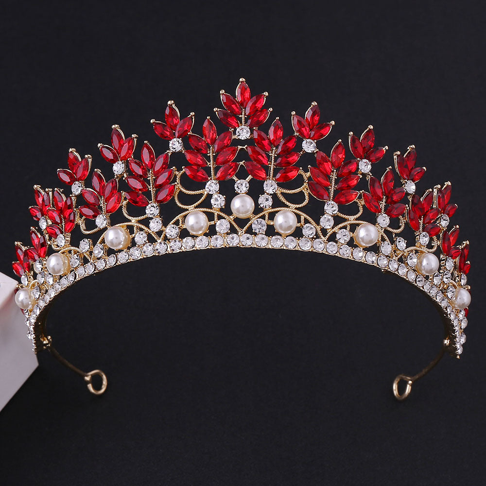 Rhinestone crown headdress