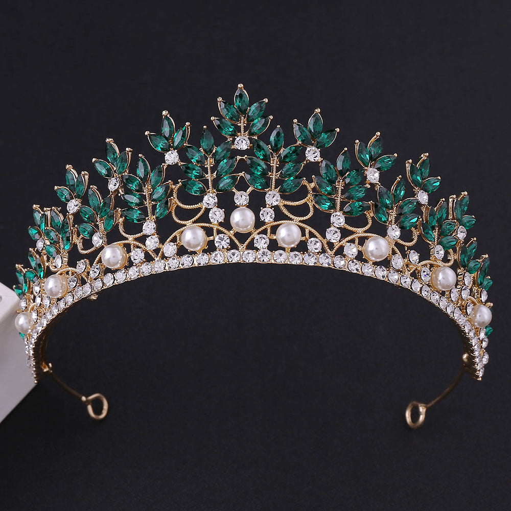 Rhinestone crown headdress