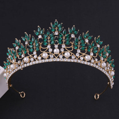 Rhinestone crown headdress