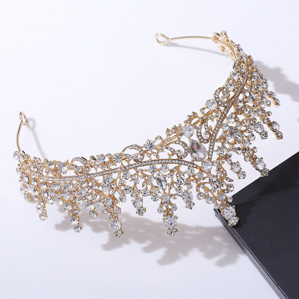 Rhinestone crown headdress