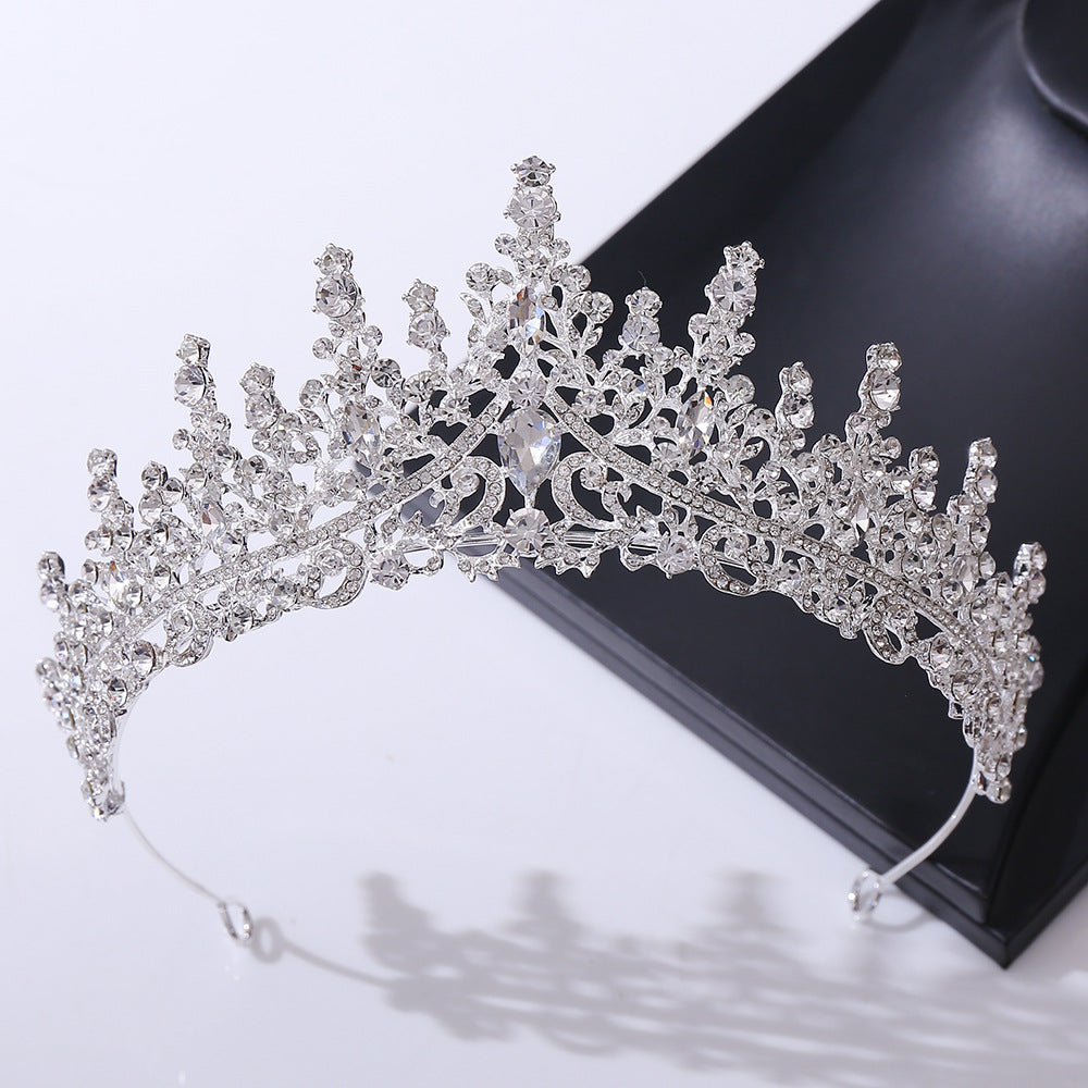 Rhinestone crown headdress