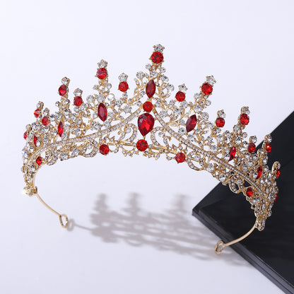 Rhinestone crown headdress