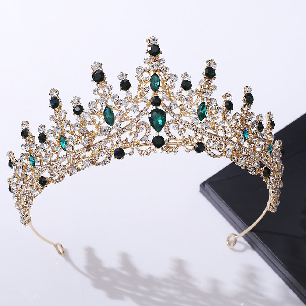 Rhinestone crown headdress