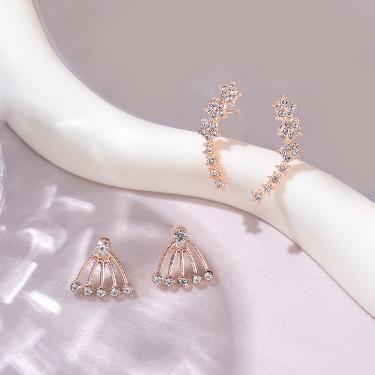 Rhinestone earrings