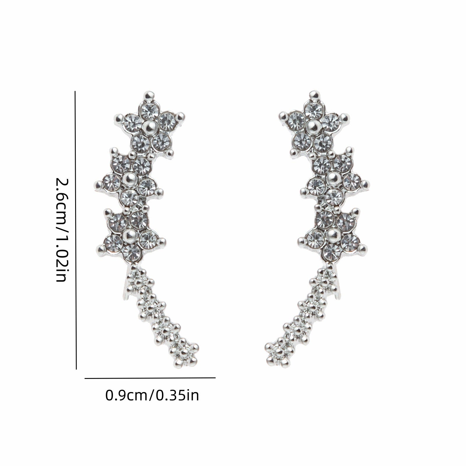 Rhinestone earrings