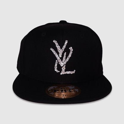 Rhinestone Hip Hop Flat Brim Hat