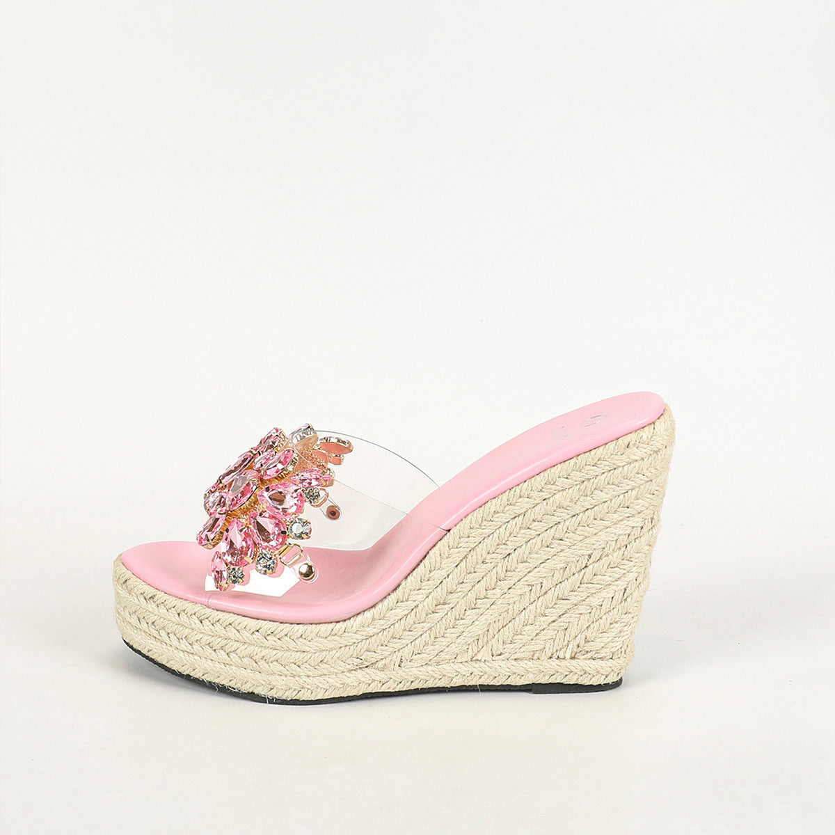 Rhinestone Platform Sandals