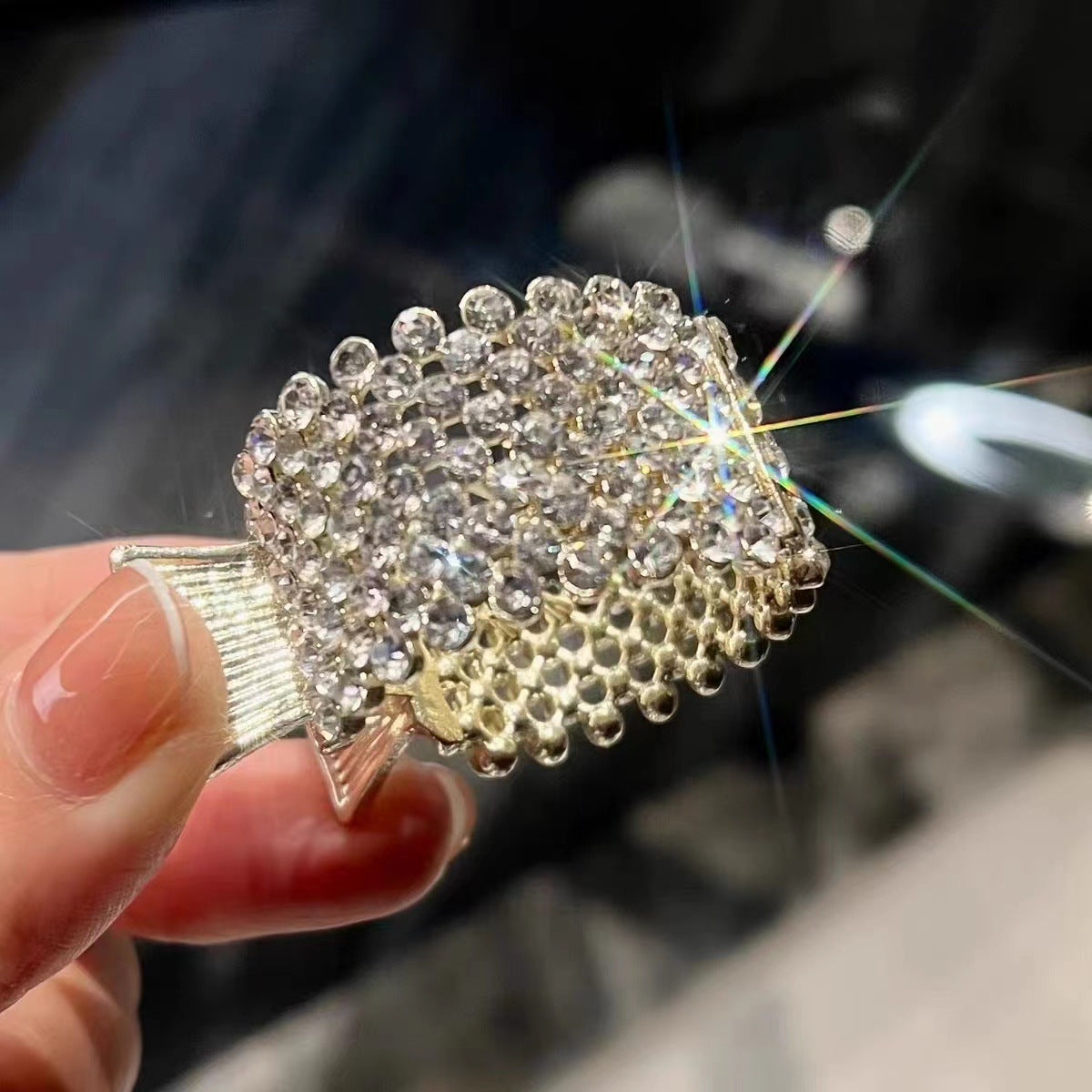 Rhinestone Ponytail Hair Clip