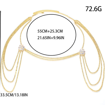 Rhinestone Shoulder Chain