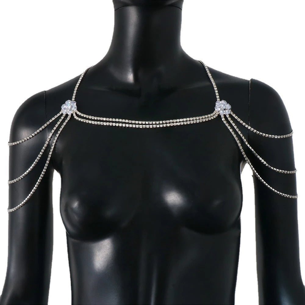 Rhinestone Shoulder Chain