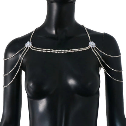 Rhinestone Shoulder Chain