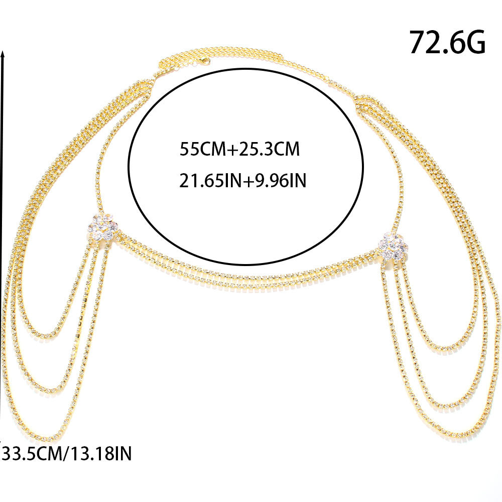 Rhinestone Shoulder Chain