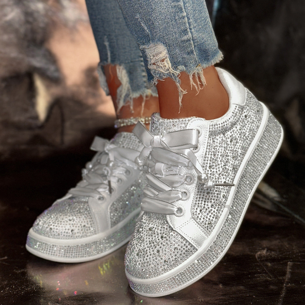 Rhinestone Sneakers