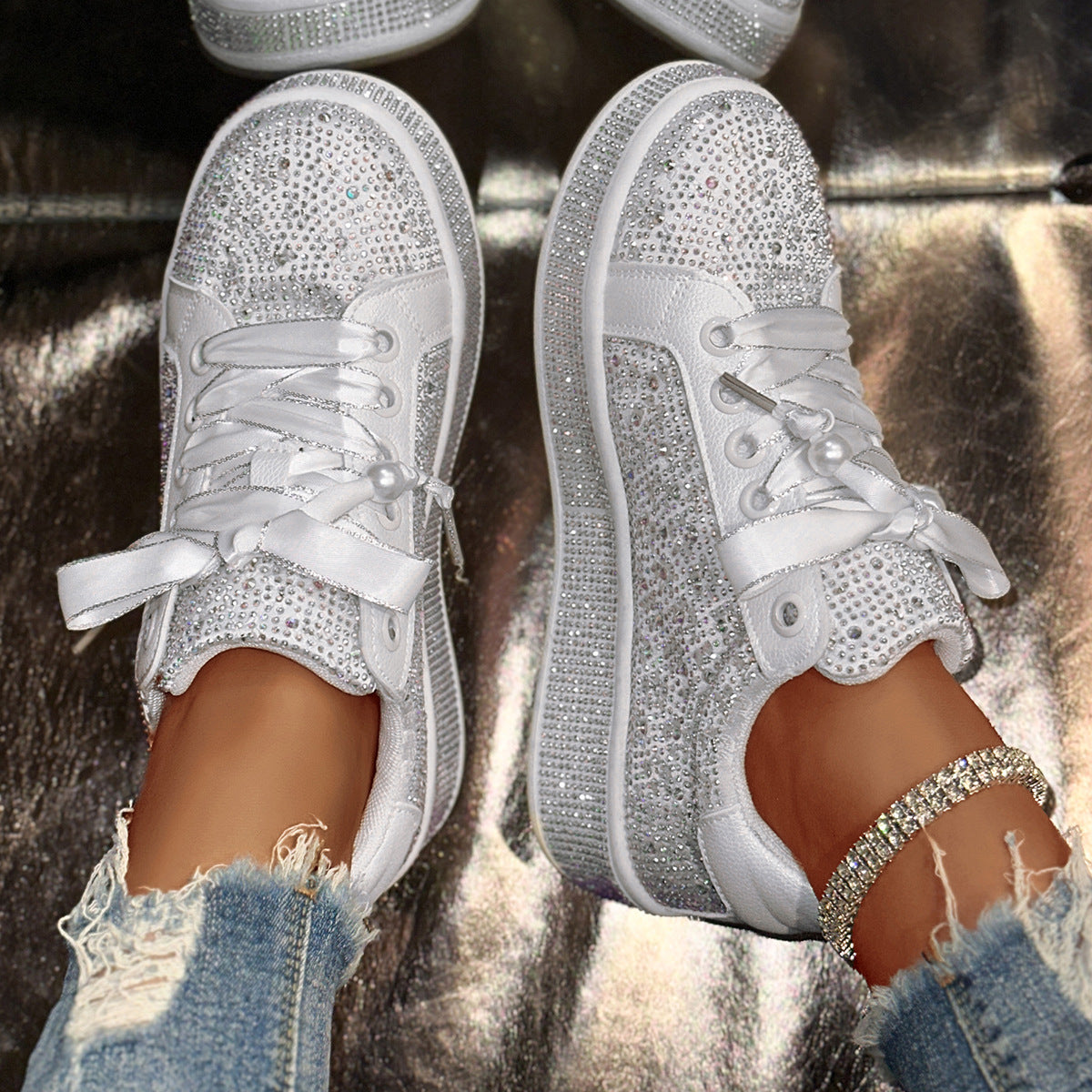 Rhinestone Sneakers