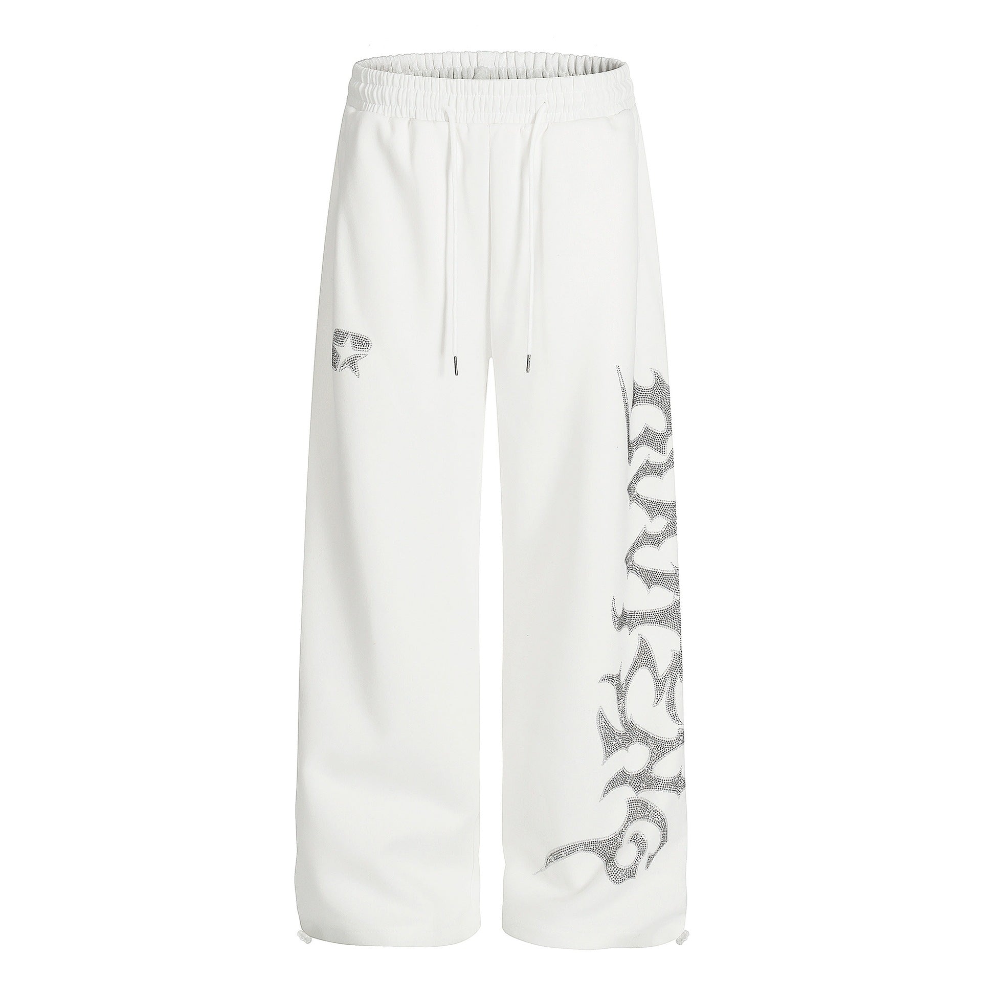 Rhinestone Wide Leg Sweatpants