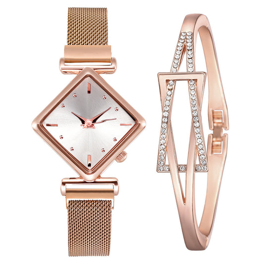 Rhombus-shaped watch