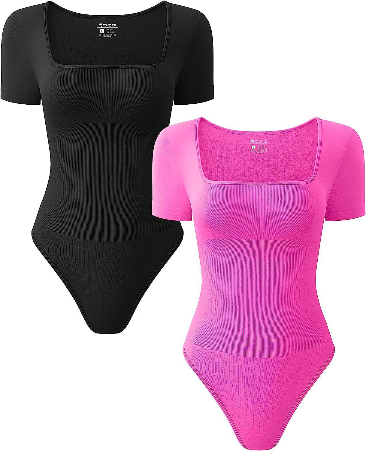 Rib Short-sleeved Sports jumpsuit