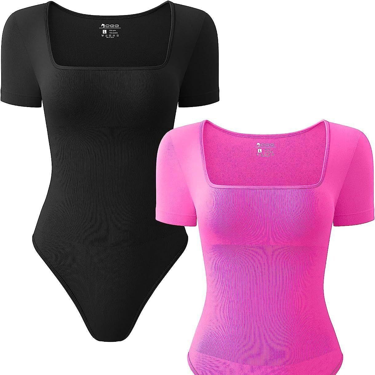 Rib Short-sleeved Sports jumpsuit