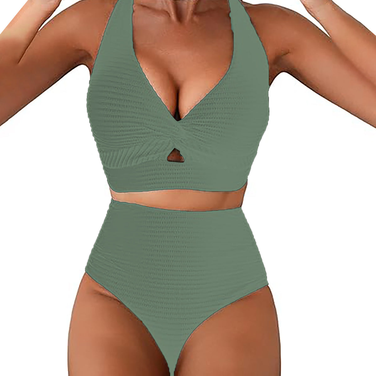 Ribbed Bikini Two-Piece Swimsuit