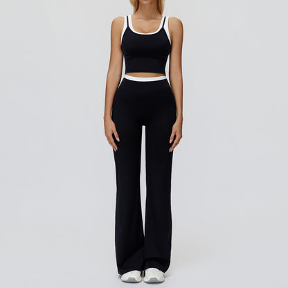 Ribbed High Waist Yoga Sports Set